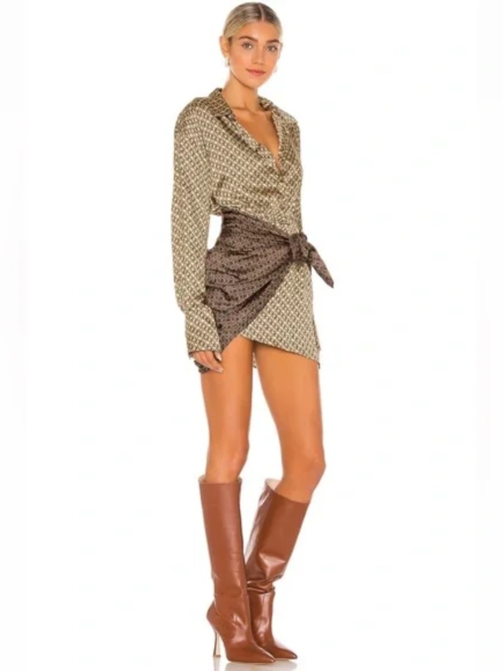 L'Academie Wrap Mini Dress - Picture 2 of 4
